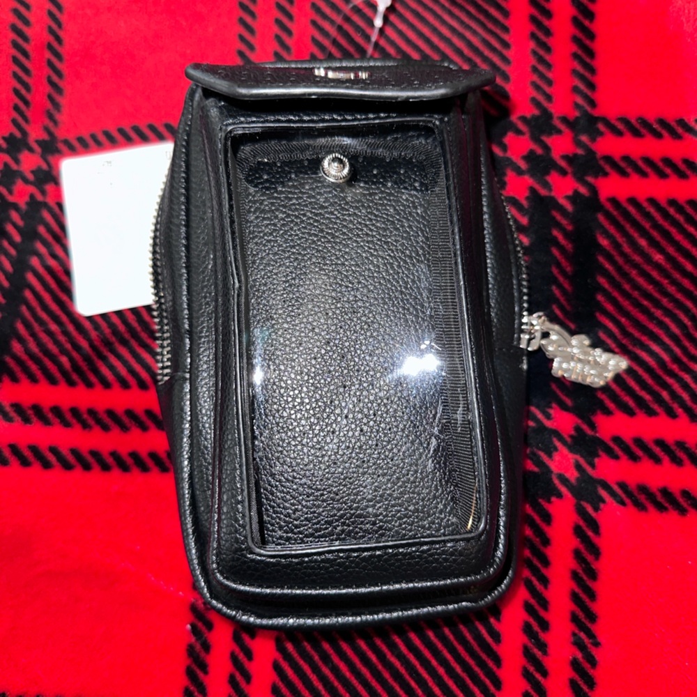 Disney Parks Pin Trading Gear Black Silver Small Pin Bag Accessory